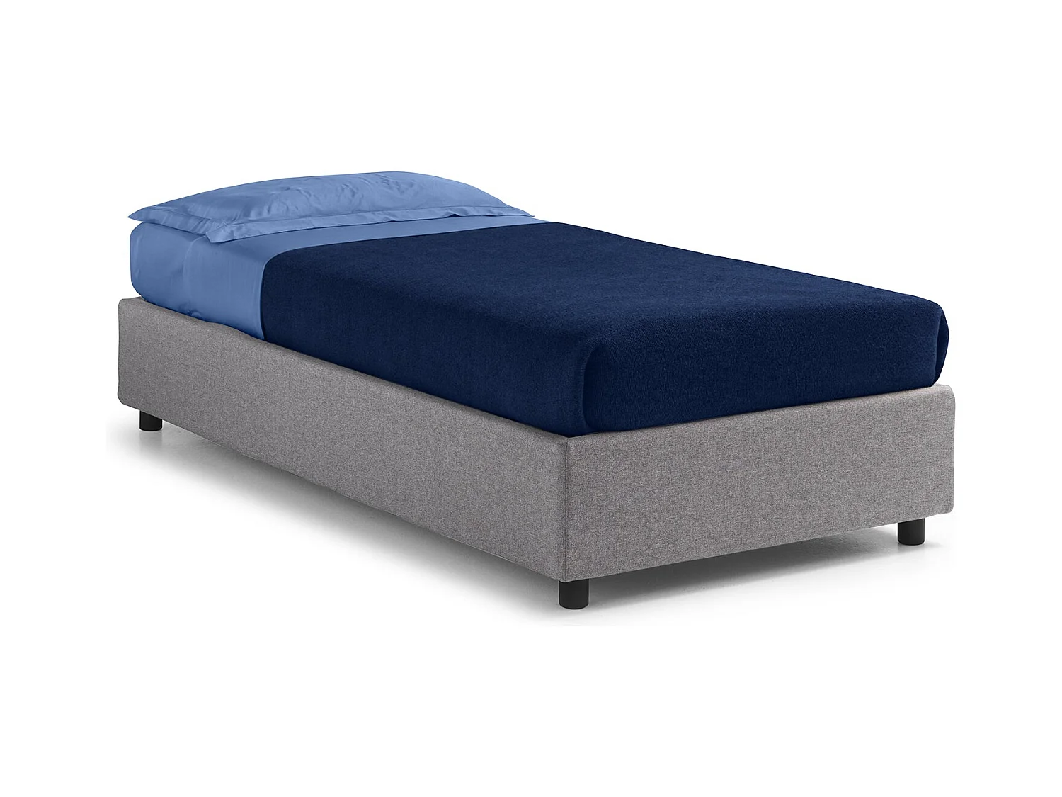 Sommier,  Letto Singolo A Rete Fissa  (101cm X 205cm X 36cm)| Duzzle