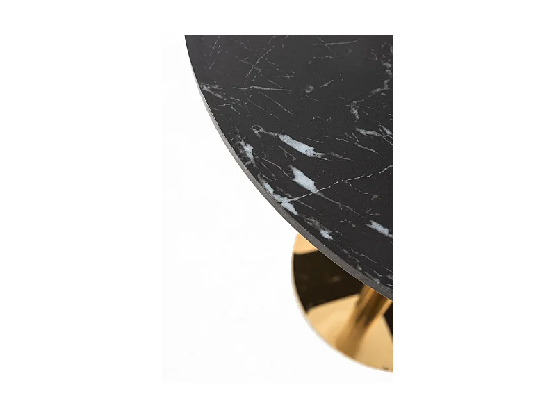 Mesas Auxiliares - Mesa Firro Redonda 70cm Golden - Negro