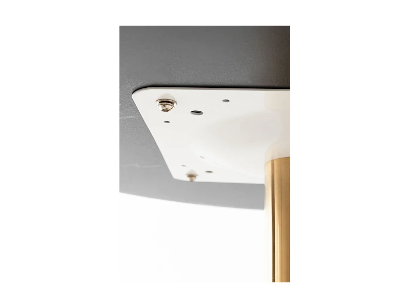 Mesas Auxiliares - Mesa Firro Redonda 70cm Golden - Negro