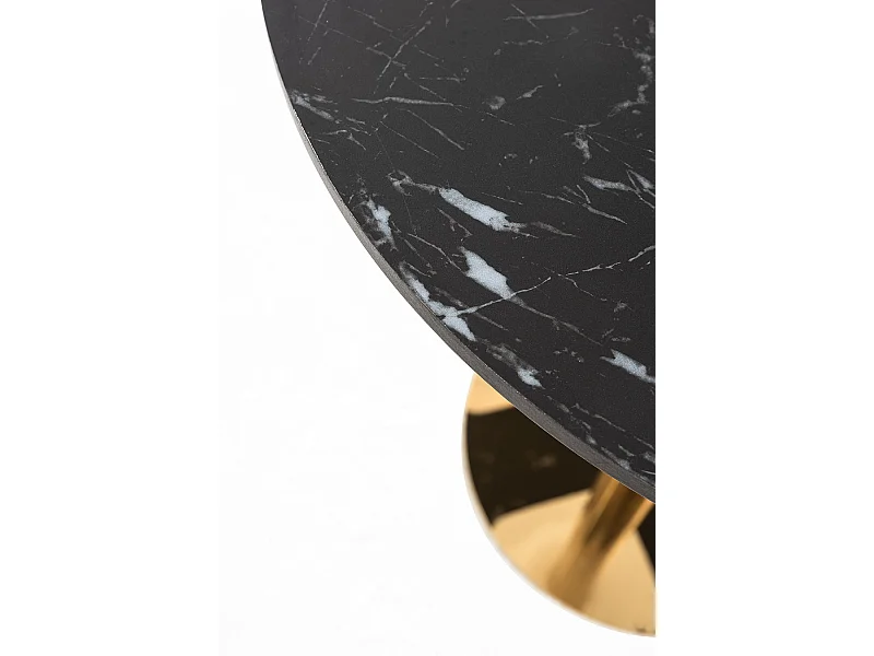 Mesas Auxiliares - Mesa Firro Redonda 70cm Golden - Negro