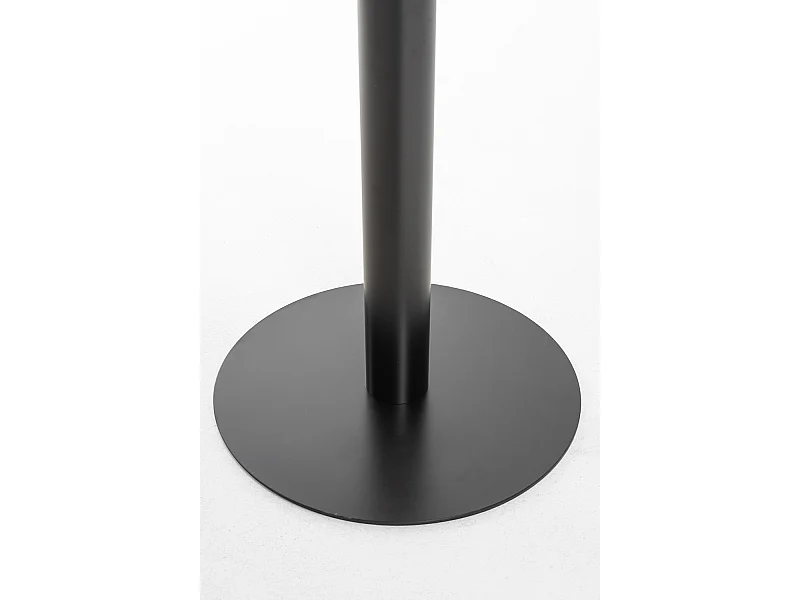 Mesas Auxiliares - Mesa Firro Redonda 70cm Negra - Negro