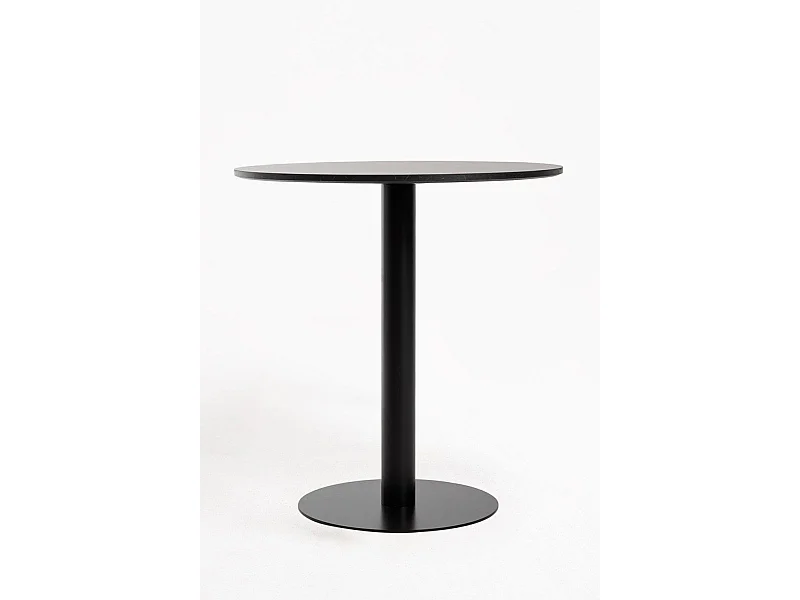 Mesas Auxiliares - Mesa Firro Redonda 70cm Negra - Negro