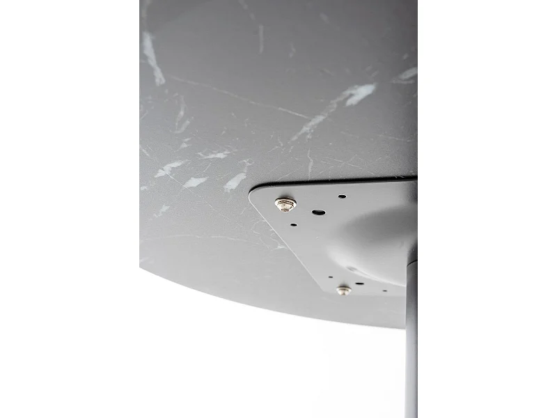 Mesas Auxiliares - Mesa Firro Redonda 70cm Negra - Negro