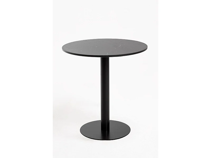 Mesas Bar - Mesa Firro Redonda 70cm Negra - Negro