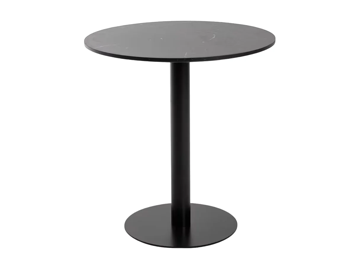 Mesas Bar - Mesa Firro Redonda 70cm Negra - Negro
