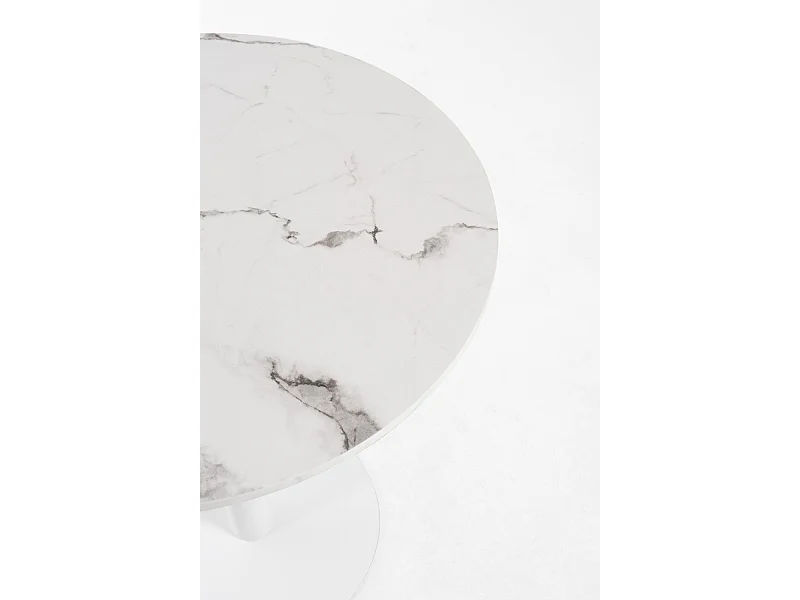 Mesas Auxiliares - Mesa Firro Redonda 70cm Blanca - Blanco