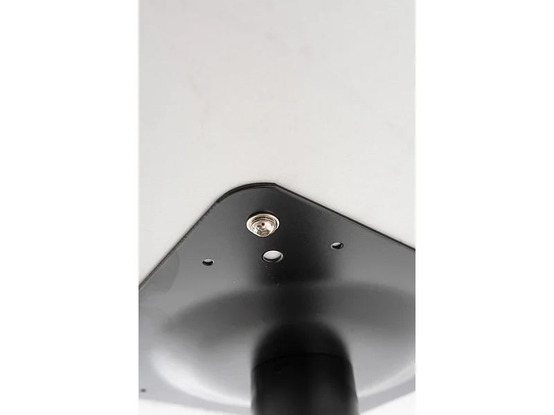 Mesas Auxiliares - Mesa Firro Redonda 70cm Negra - Blanco