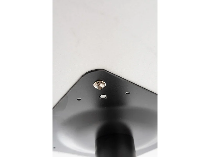 Mesas Bar - Mesa Firro Redonda 70cm Negra - Blanco