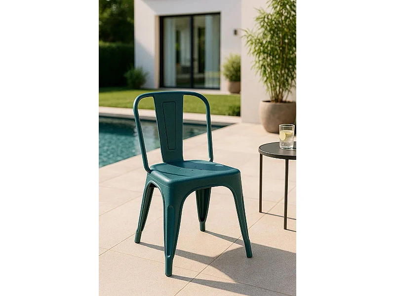 Sillas Jardín - Silla Torix Polipropileno - Verde azulado