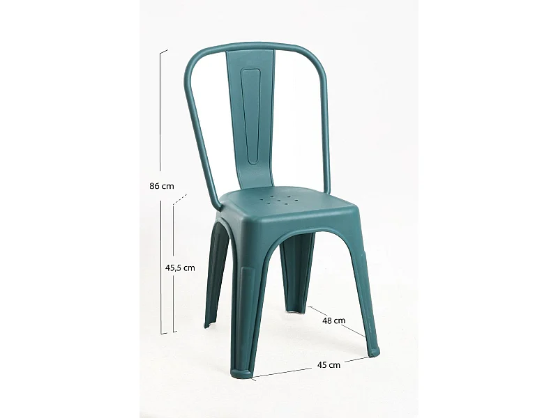 Sillas Jardín - Silla Torix Polipropileno - Verde azulado