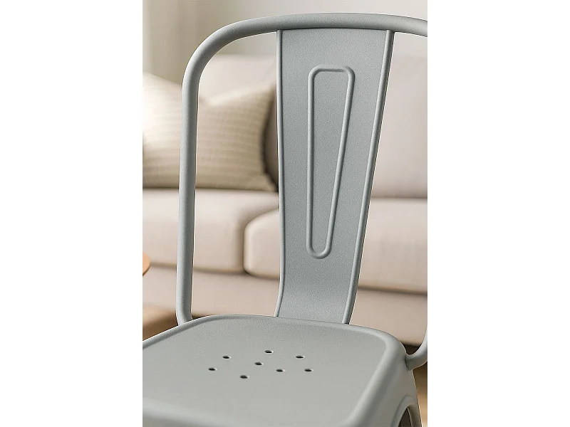 Sillas Jardín - Silla Torix Polipropileno - Gris claro