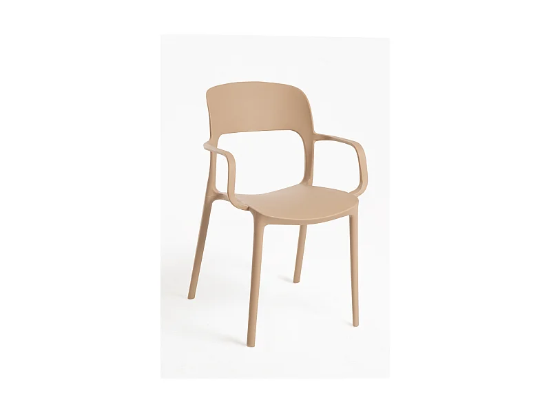 Sillas Jardín - Silla Inis con Reposabrazos - Beige
