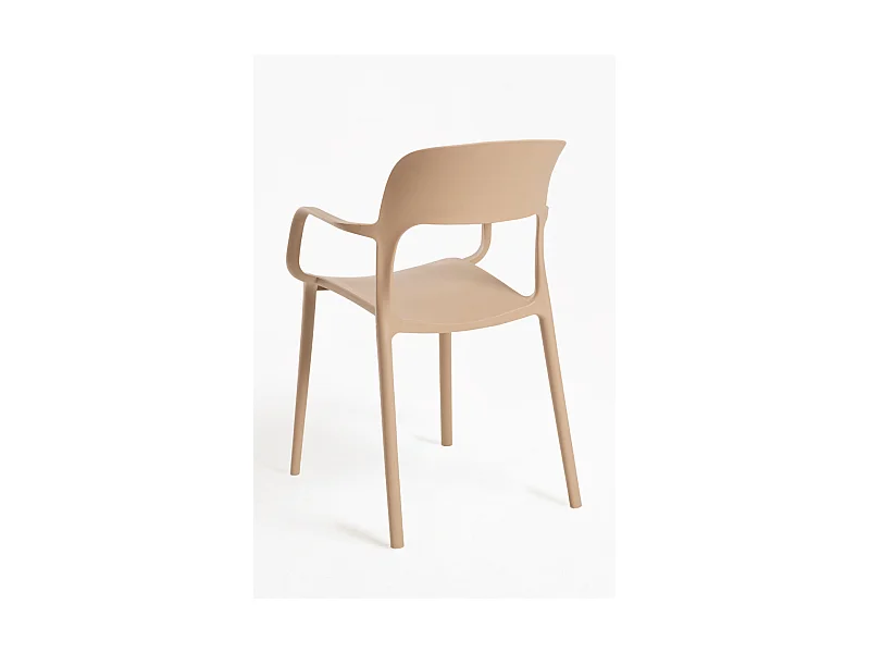 Sillas Jardín - Silla Inis con Reposabrazos - Beige