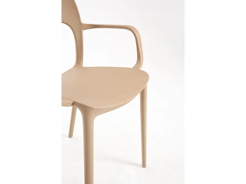 Sillas Jardín - Silla Inis con Reposabrazos - Beige