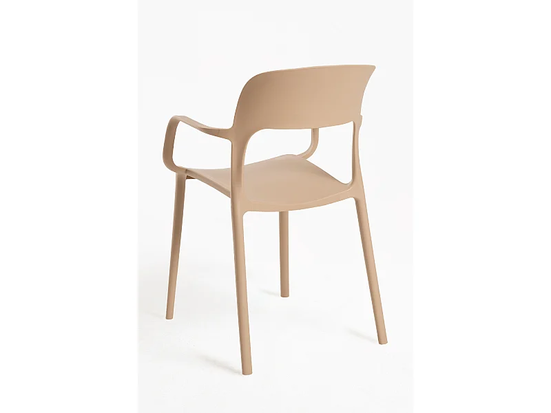 Sillas Jardín - Silla Inis con Reposabrazos - Beige