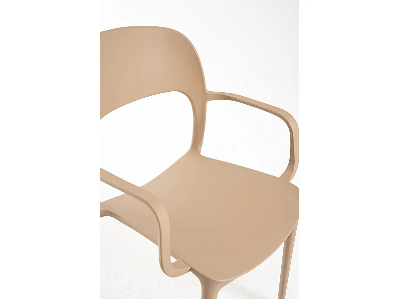 Sillas Jardín - Silla Inis con Reposabrazos - Beige