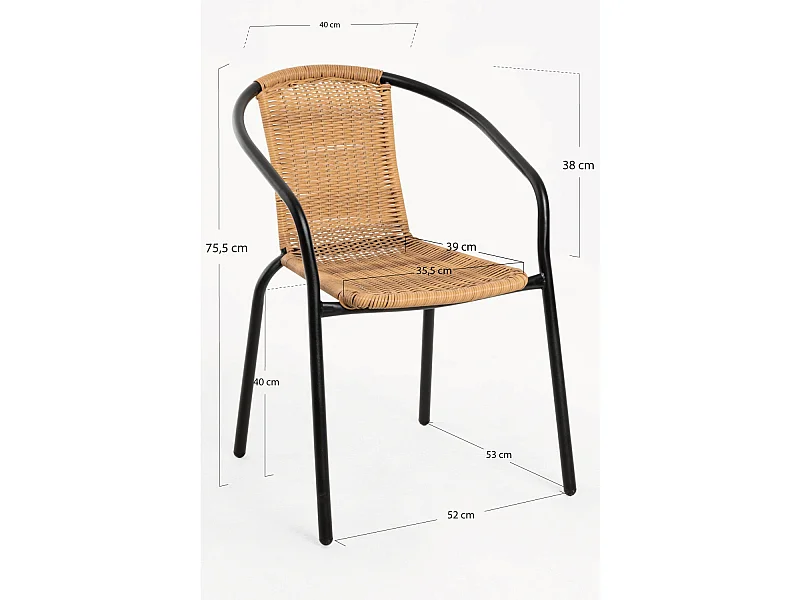 Sillas Jardín - Silla Gerona - Madera Natural