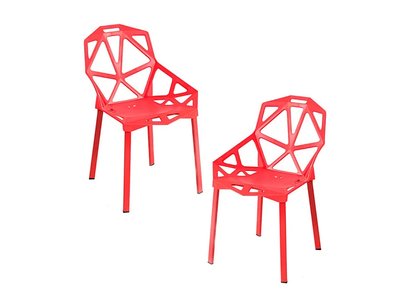 Packs Sillas Comedor - Pack 2 Sillas Omega - Rojo