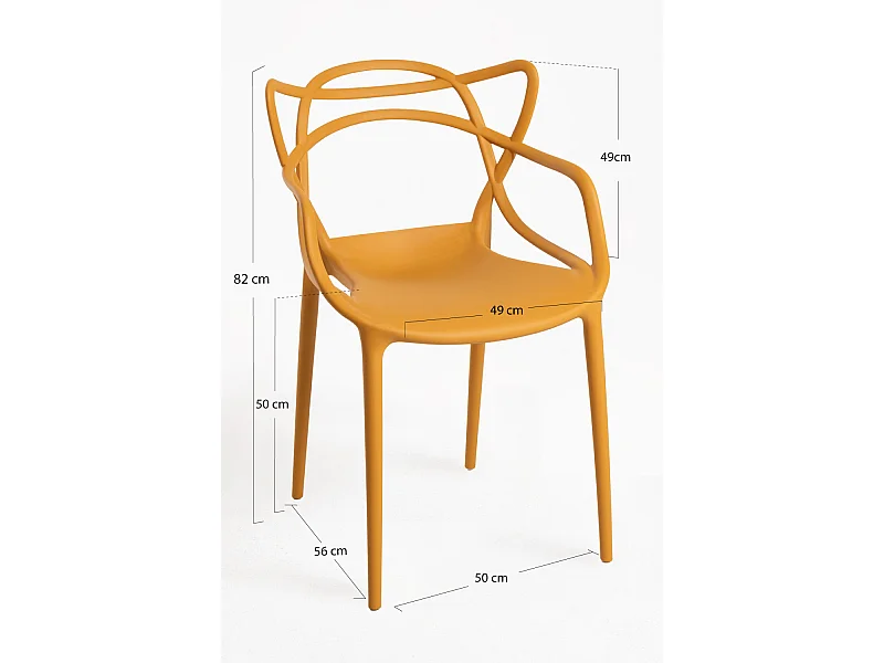 Packs Sillas Jardín - Pack 2 Sillas Korme - Mostaza