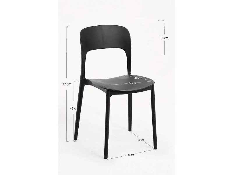 Sillas Jardín - Silla Ambiance - Negro