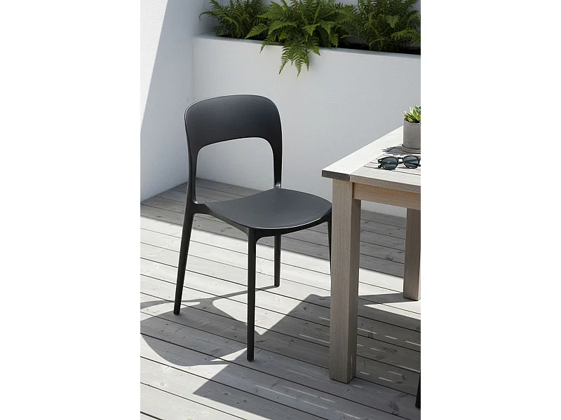 Sillas Jardín - Silla Ambiance - Negro