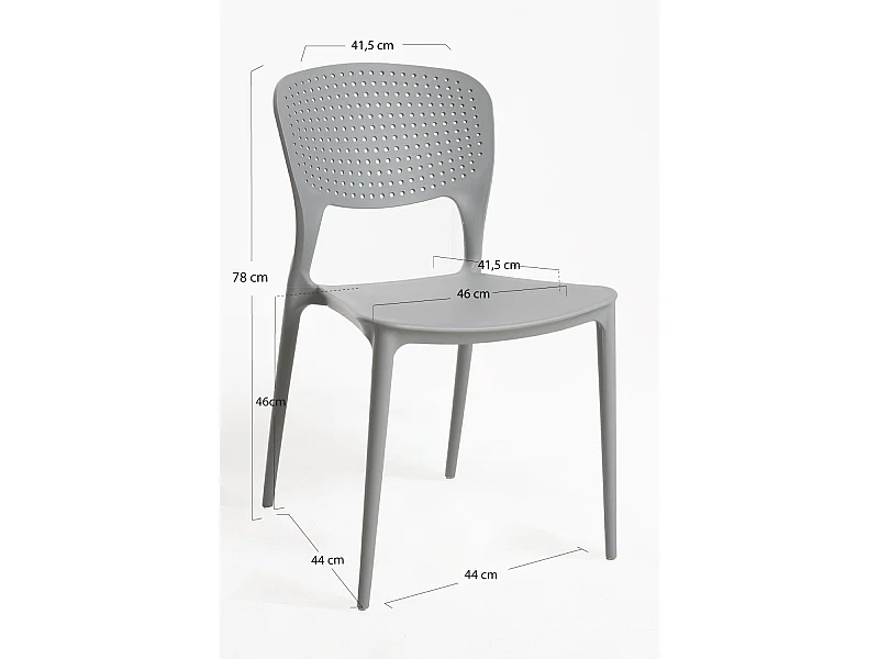 Sillas Jardín - Silla Fresk - Gris claro