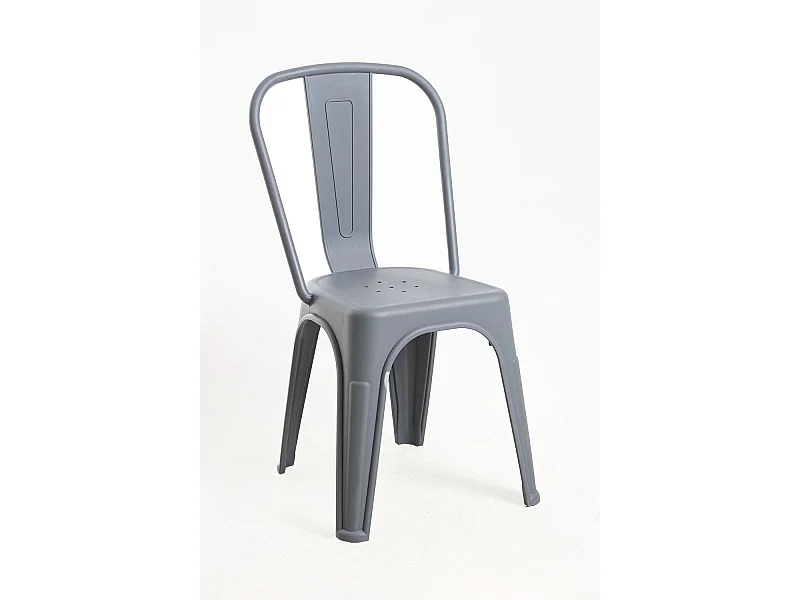 Sillas Jardín - Silla Torix Polipropileno - Gris oscuro