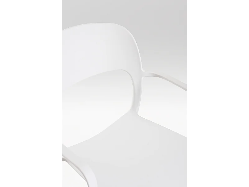 Sillas Jardín - Silla Inis con Reposabrazos - Blanco