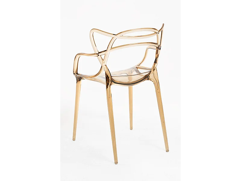 Packs Sillas Jardín - Pack 6 Sillas Korme Transparente - Ambar