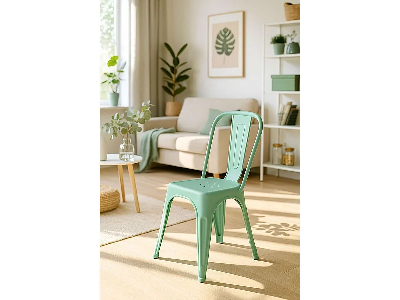 Sillas Jardín - Silla Torix Polipropileno - Celadón