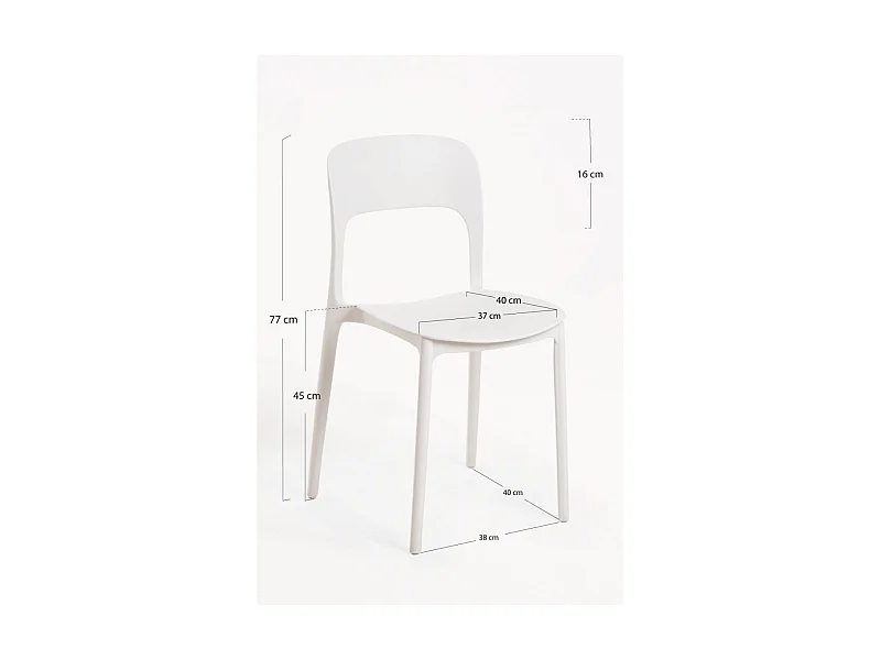 Sillas Jardín - Silla Ambiance - Blanco
