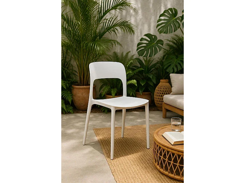 Sillas Jardín - Silla Ambiance - Blanco