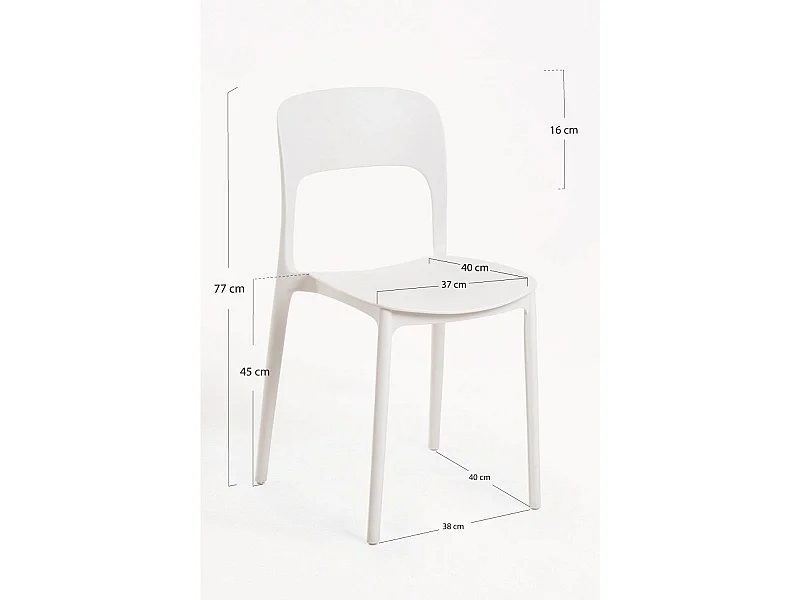 Sillas Jardín - Silla Ambiance - Blanco