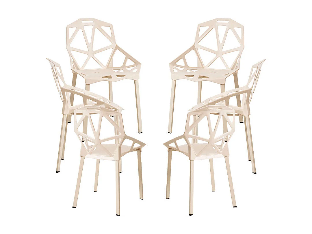 Packs Sillas Comedor - Pack 6 Sillas Omega - Beige