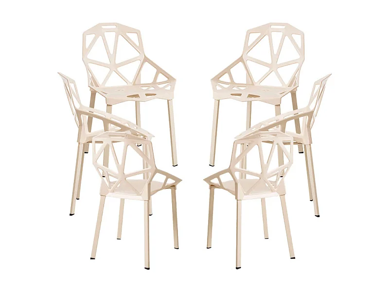 Packs Sillas Comedor - Pack 6 Sillas Omega - Beige
