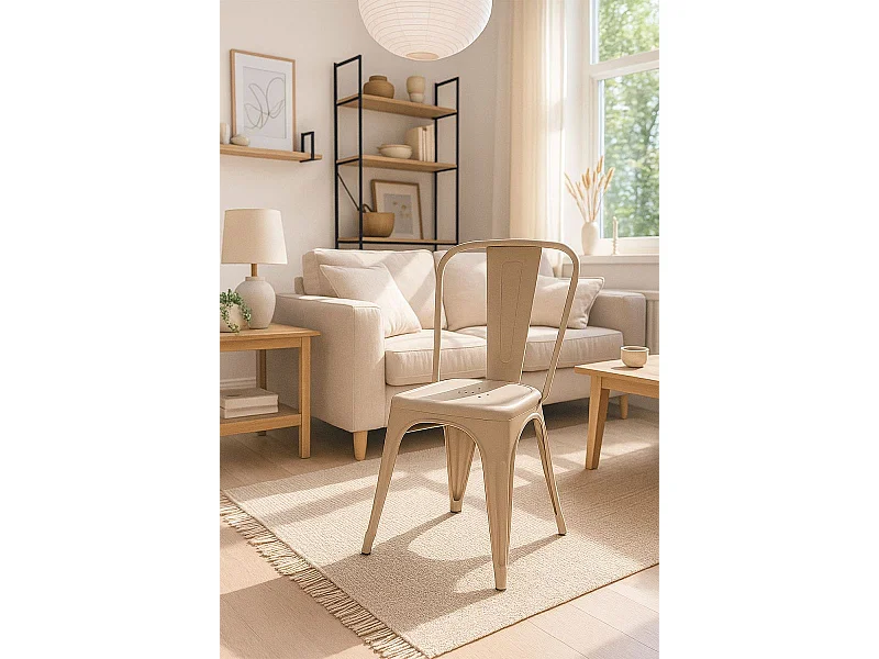 Sillas Jardín - Silla Torix Polipropileno - Beige