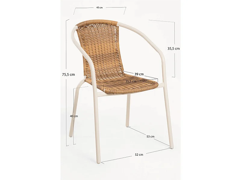 Sillas Jardín - Silla Gerona Zand - Madera Natural