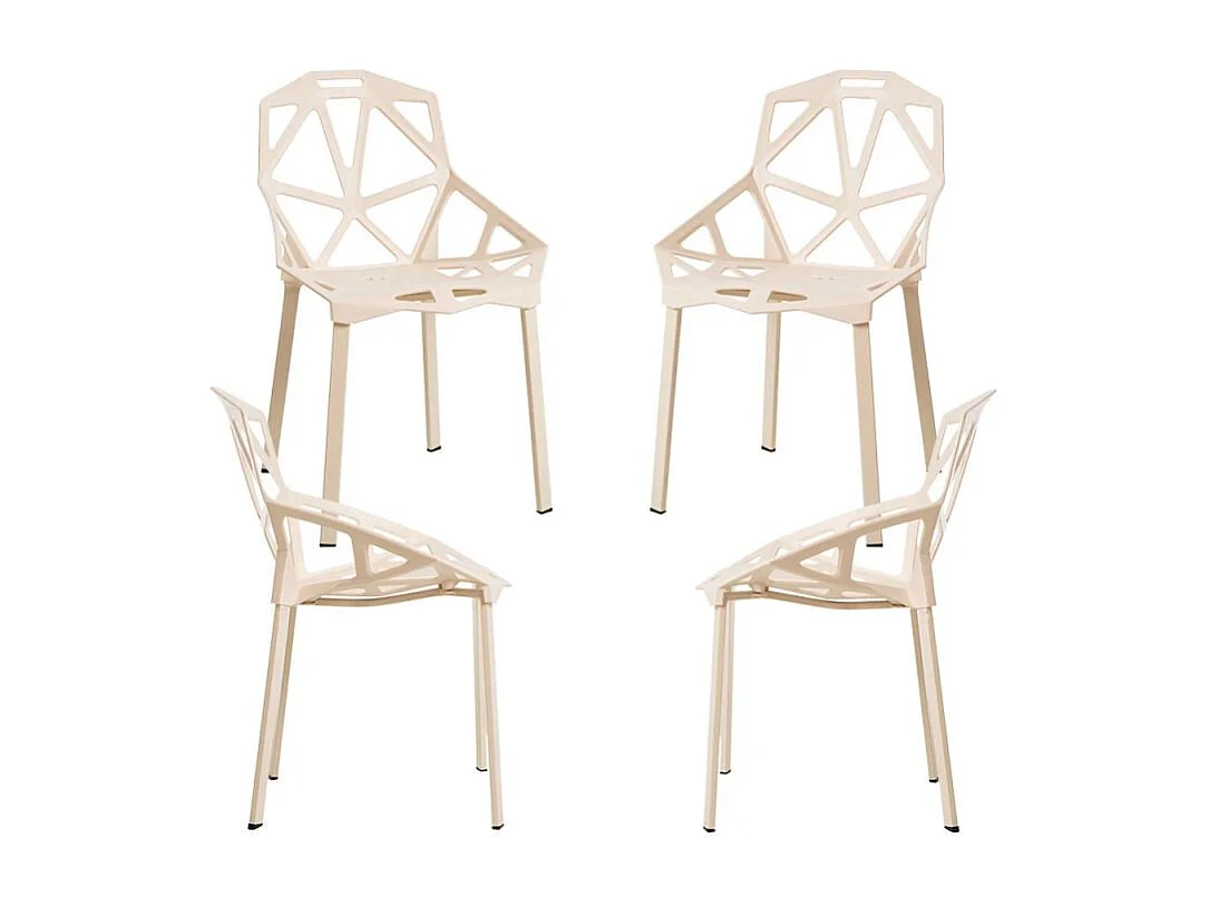 Packs Sillas Comedor - Pack 4 Sillas Omega - Beige