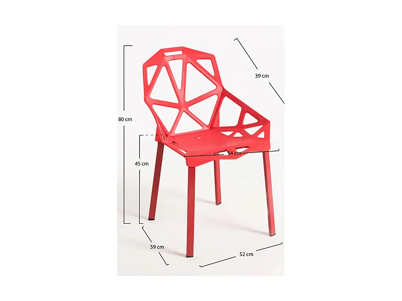 Packs Sillas Comedor - Pack 6 Sillas Omega - Rojo