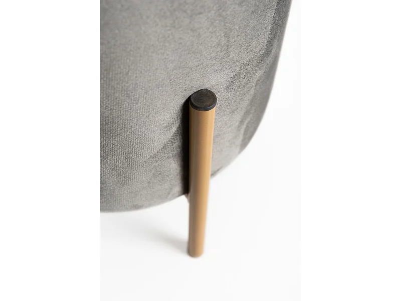 Taburetes Pequeños - Puff Mensy Terciopelo - Gris