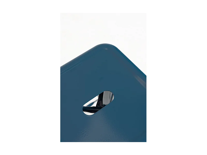 Lote de 4 Taburetes Torix Bajos - Azul Petróleo