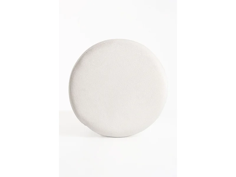 Taburetes Pequeños - Puff Elik Terciopelo - Blanco