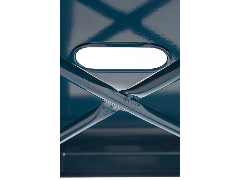 Lote de 2 Taburetes Torix Bajos - Azul Petróleo