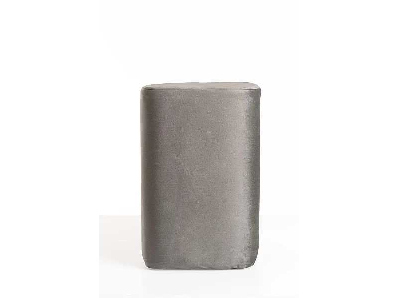 Taburetes Pequeños - Puff Laty Terciopelo - Gris