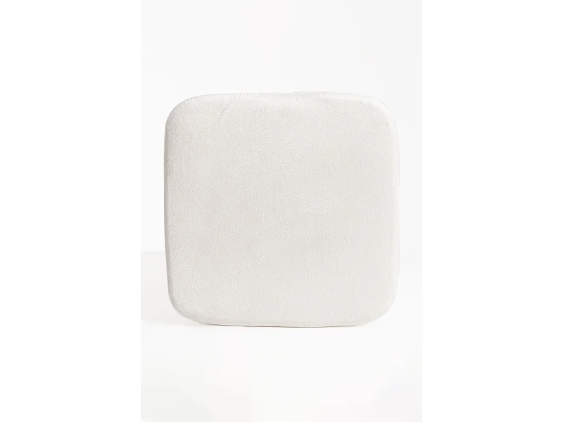 Taburetes Pequeños - Puff Laty Terciopelo - Blanco