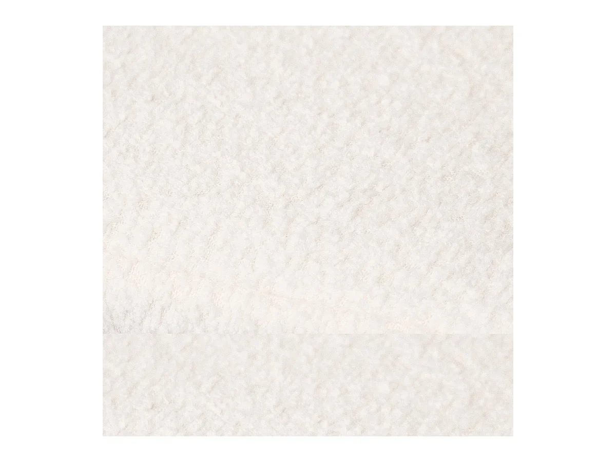 Ensemble Lit adulte 140x190cm avec tête de lit en tissu bouclé beige - Milo + Matelas mémoire de forme - Dual Confort