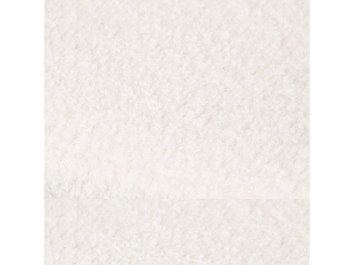 Ensemble Lit adulte 140x190cm avec tête de lit en tissu bouclé beige - Milo + Matelas mémoire de forme - Dual Confort