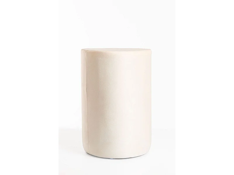 Taburetes Pequeños - Puff Elik Terciopelo - Beige