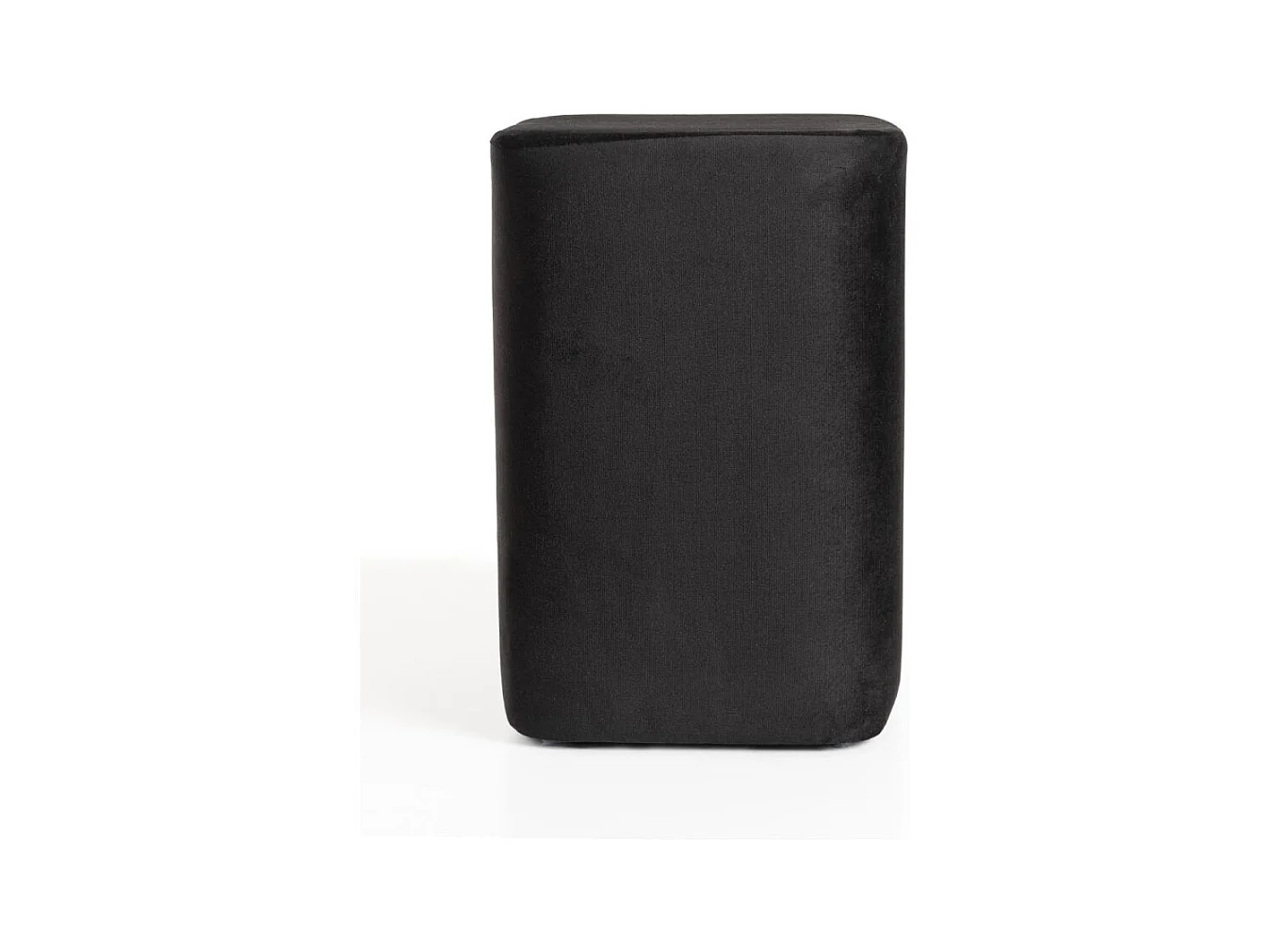 Taburetes Pequeños - Puff Laty Terciopelo - Negro