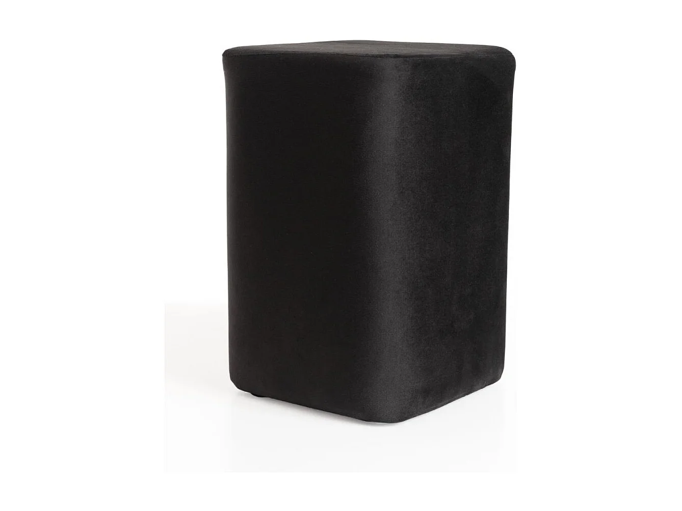 Taburetes Pequeños - Puff Laty Terciopelo - Negro